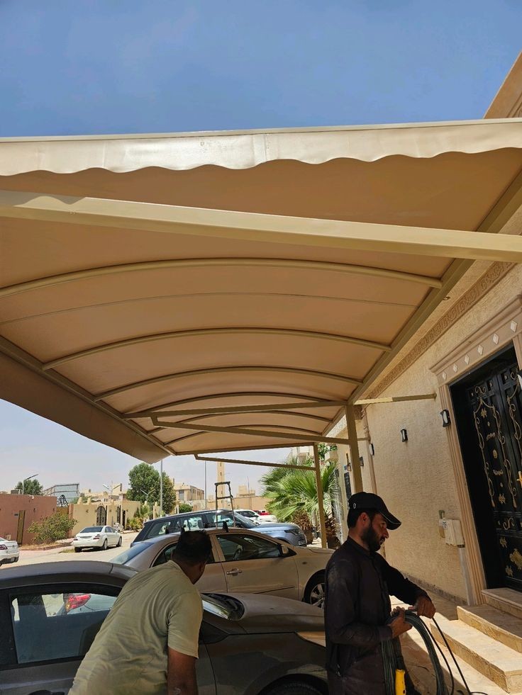 مظلات نصف دائره مظلات وسواتر افكار الرؤيه