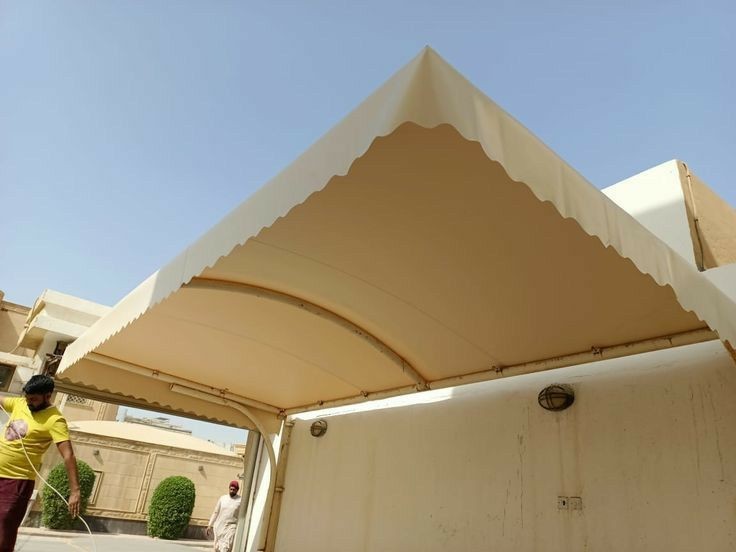 مظلات نصف دائره مظلات وسواتر افكار الرؤيه