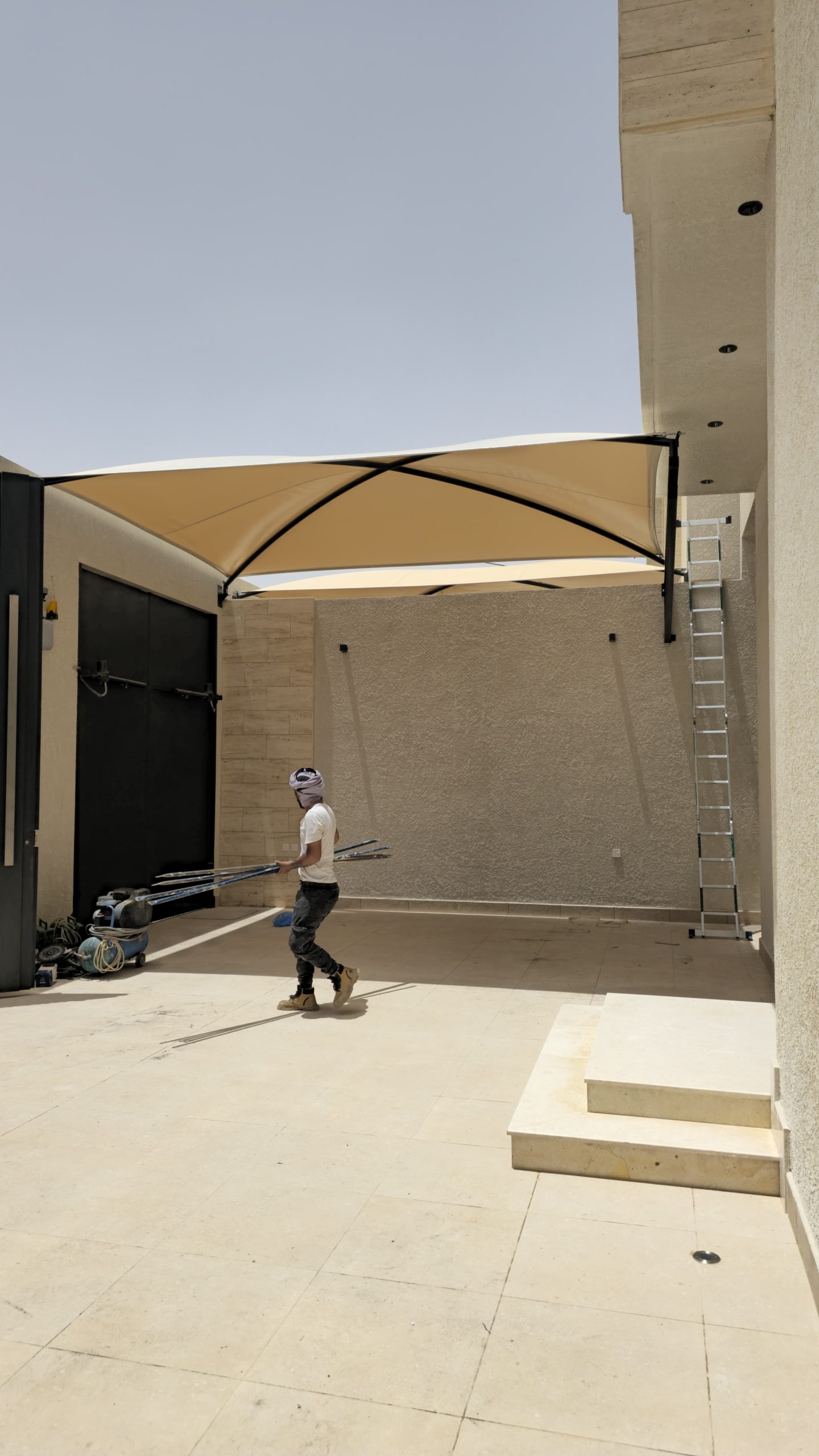 تركيب مظلات قماشية حي لبن بالرياض 4 IMG 20250827 WA0036 scaled