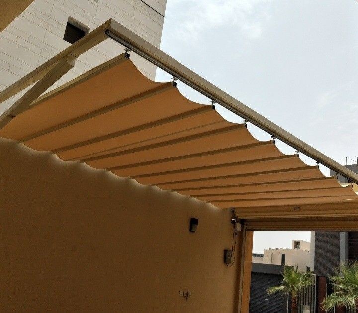 مظلات قماش سحب يدوي مظلات وسواتر افكار الرؤيه